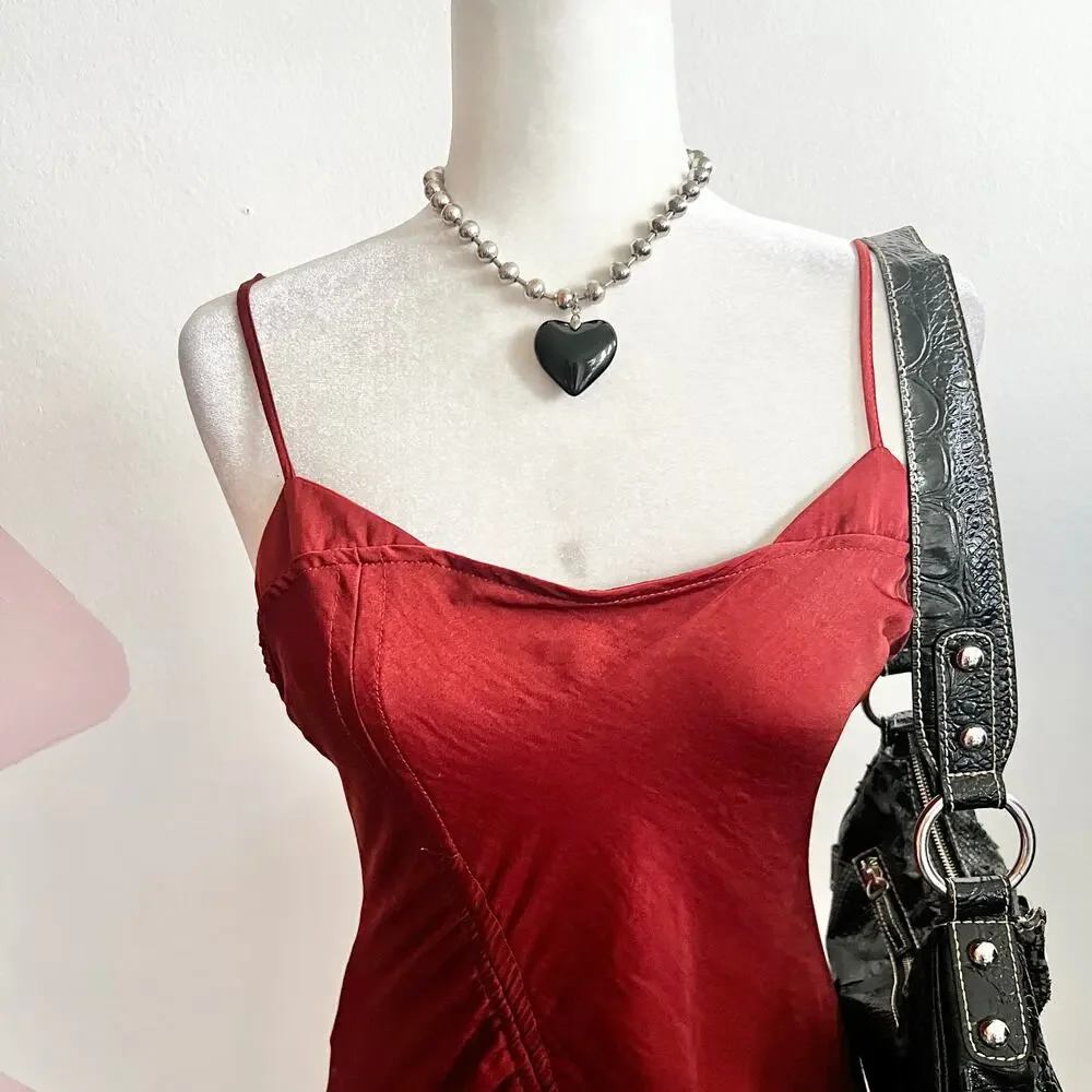 Intimately Free People Slip Dress Rust‎ Boho Bohemian Coquette Fairycore Size XS